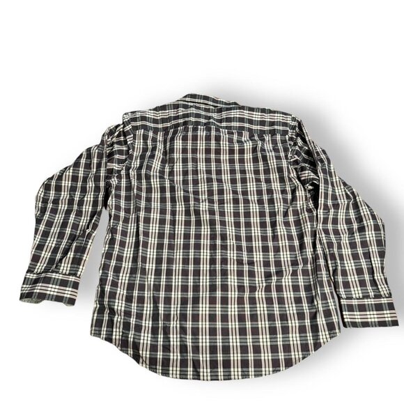 Men's Warehouse Joseph Abboud Long Sleeve Button Shirt Size XL New Purple White - Picture 3 of 5